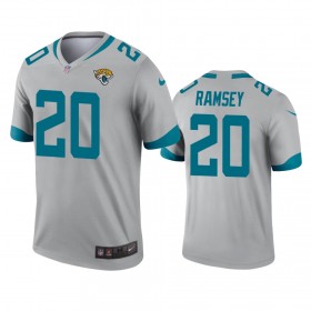 Camiseta Hombre NFL Jacksonville Jaguars Jalen Ramsey 20 Silver Inverted Legend